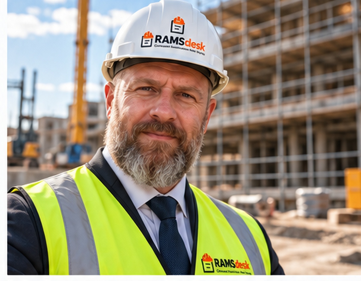 Shane Holliday of RAMSdesk on a construction site